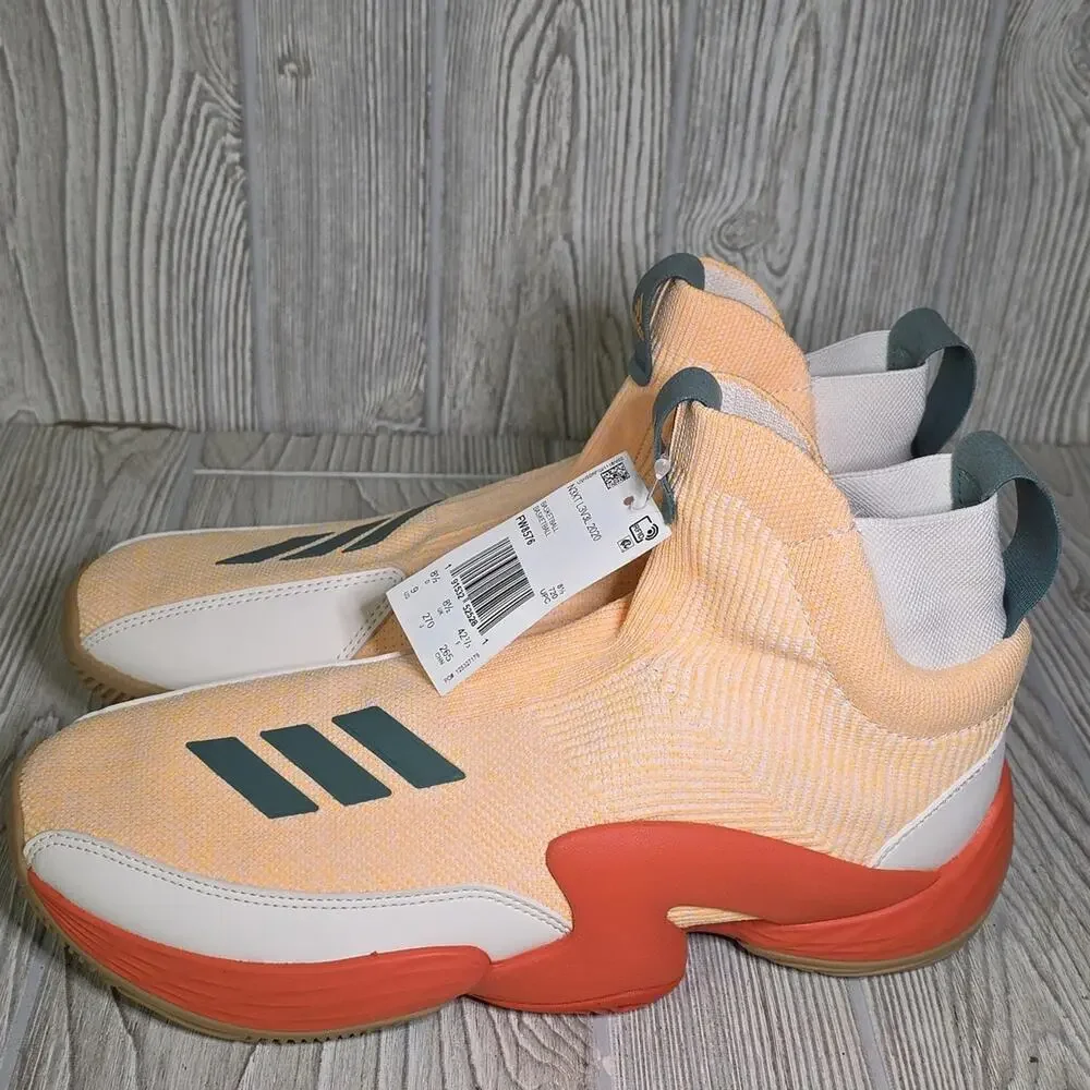 Adidas N3XT L3V3L 2020 Chalk White Solar Gold Orange High-Top Sneakers Men 9 NWT